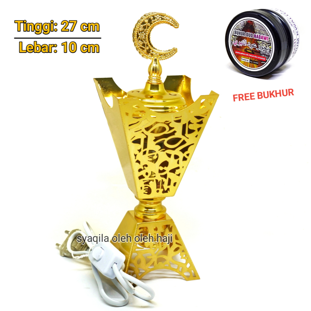 TEMPAT BAKAR DUPA LISTRIK ALAT BAKARAN BUKHUR ELECTRIK WADAH BUHUR MABKHARA ELEKTRIK PRAPEN ELECTRIK