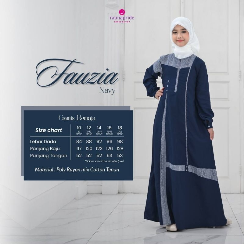 Gamis Remaja Fauzia Terbaru RAUNAPRIDE