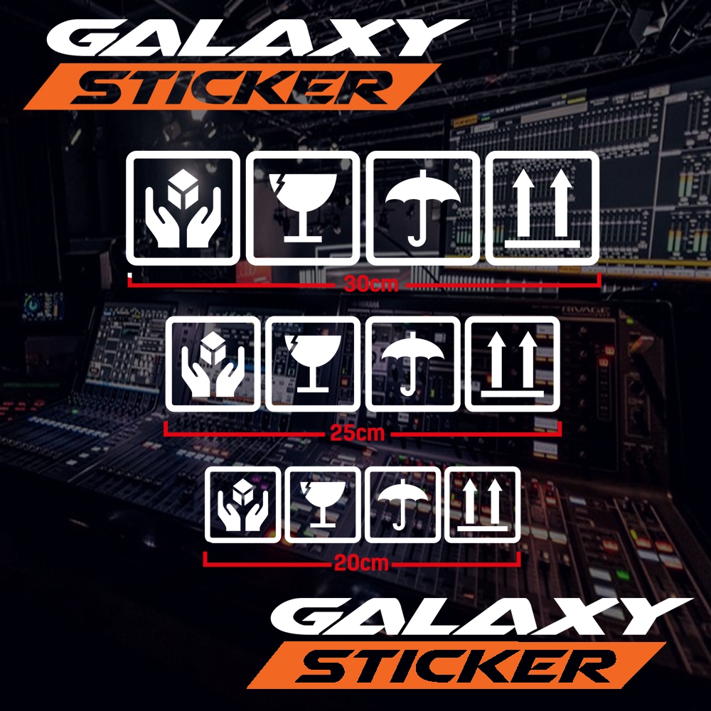 

cutting sticker fragile hardcase.stiker simbol packing