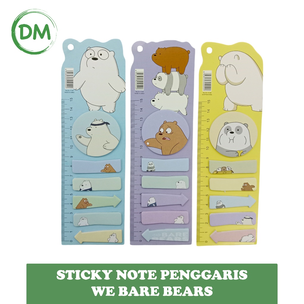 

DM- Sticky Note 1717 WBB We Bare Bear Penggaris