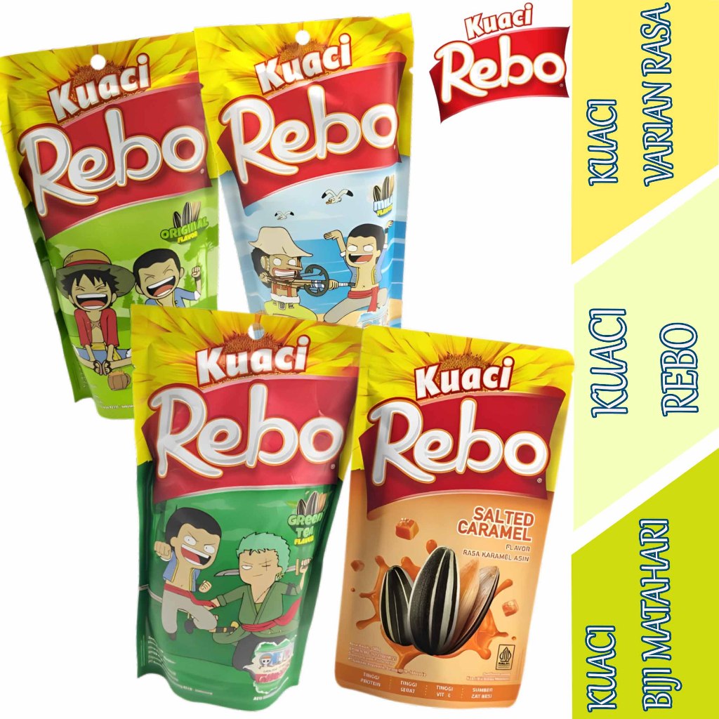 

Kuaci Aneka Varian Rasa - Kuaci Rebo - Kuaci Biji Matahari - 140gr