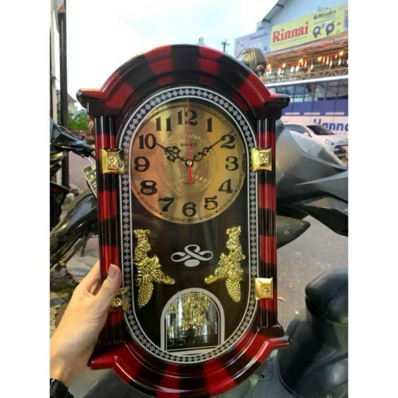 JAM DINDING NIKKO BANDUL MELODY LONCENG MUSIK BELL BUNYI TIAP JAM Kode 139