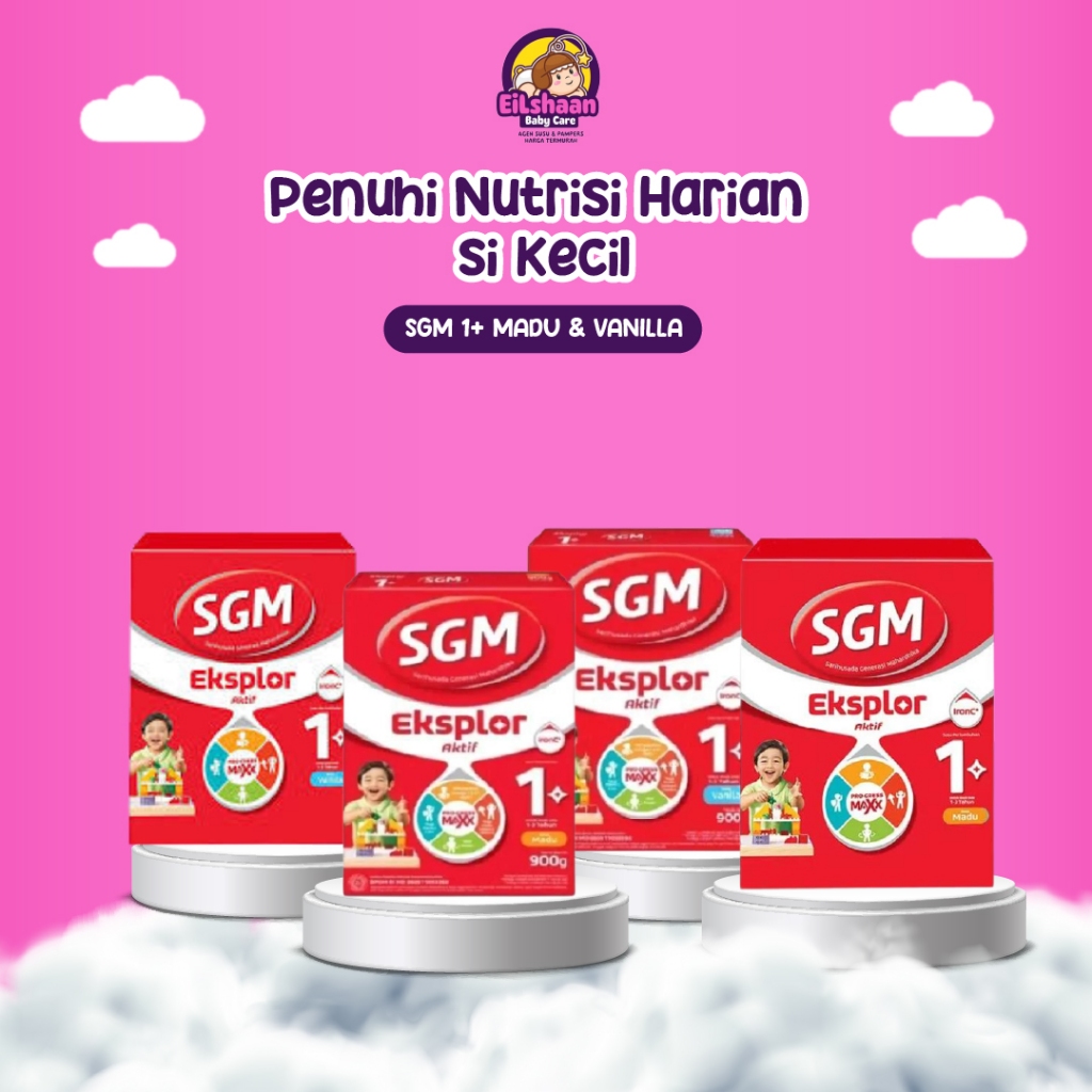 Susu Bayi Formula SGM 1+ Rasa Madu Dan Vanilla Usia 1- 3 Tahun Susu Pertumbuhan Anak 900 Gram By Eil