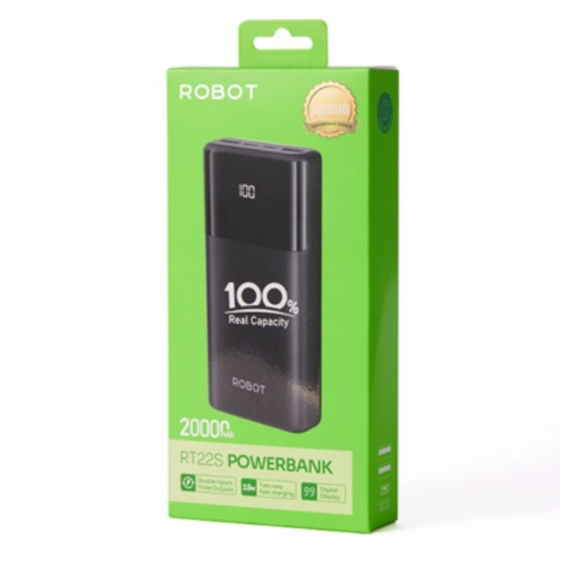 Power Bank Robot 20000mah RT22s Original PB Powerbank Robot Original 20000mah