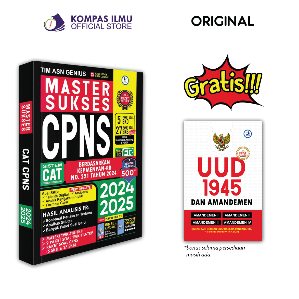 Buku CPNS 2024-2025 - Master Sukses CPNS 2024-2025 Soal SKD TWK TIU TKP SKB