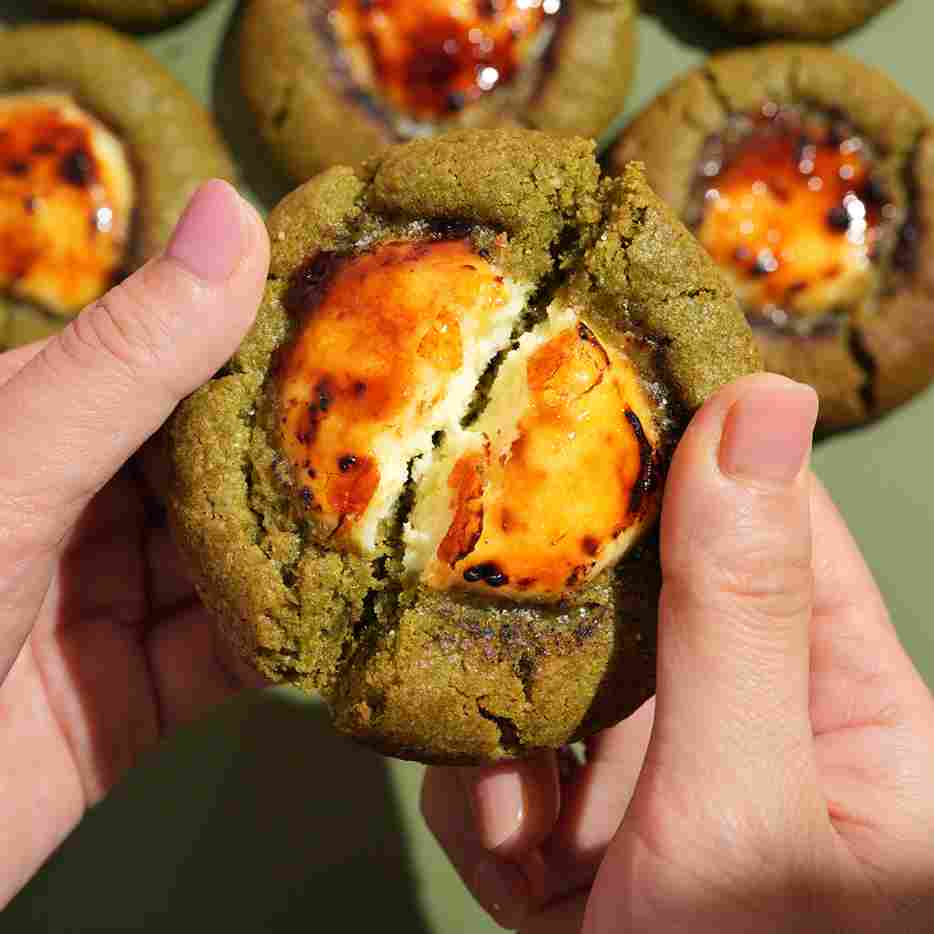 

Matcha Creme brulee_cookies matcha