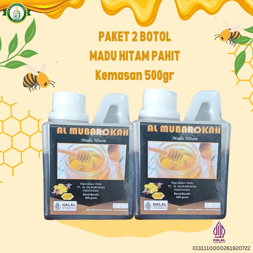 

AL MUBAROKAH - Paket Isi 2 Madu HItam Al Mubarokah Kemasan 500 gr