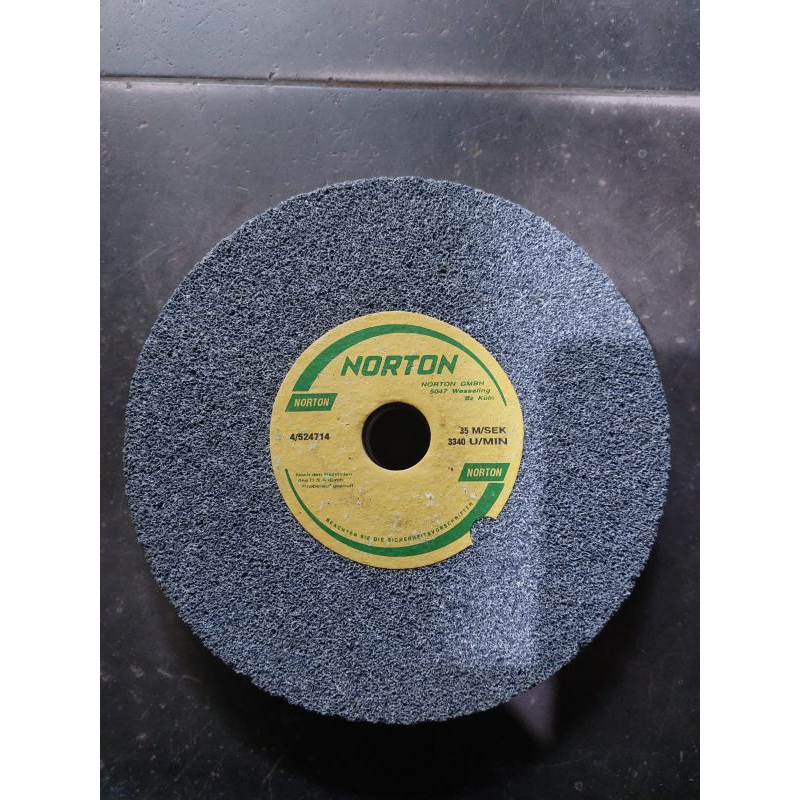 Batu gerinda / mata gerinda duduk Norton 8 in x 1 in