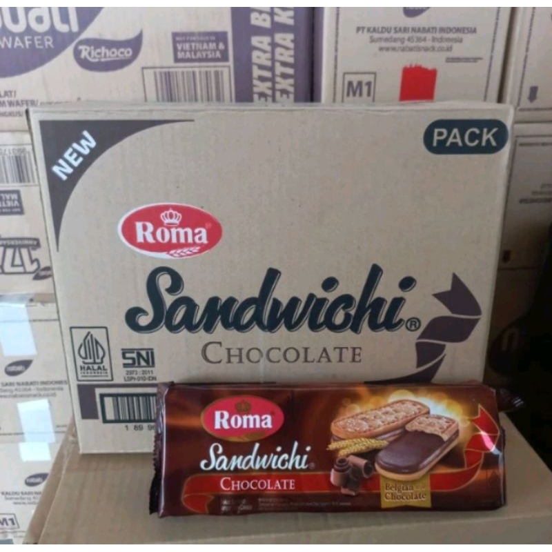 

1 duz roma sandwich Coklat 206gr snack hajatan camilan snack nikahan murah