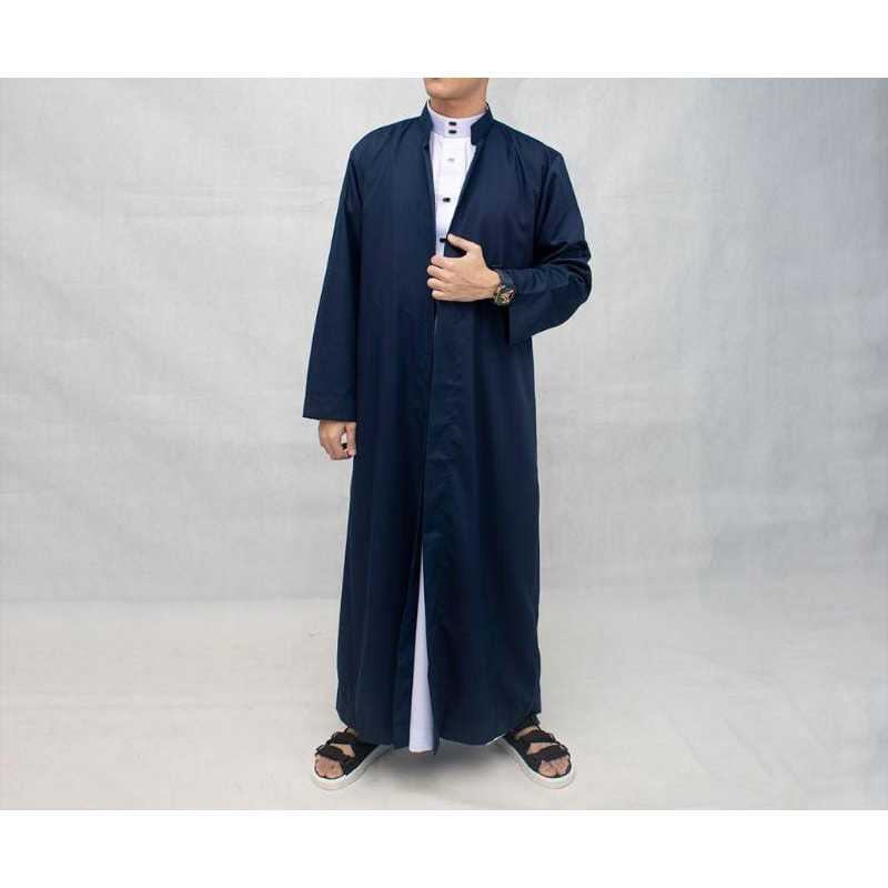 exclusive jubah gamis tob arab luaran remaja pria dewasa gamis belah luar yaman jubah habib ori