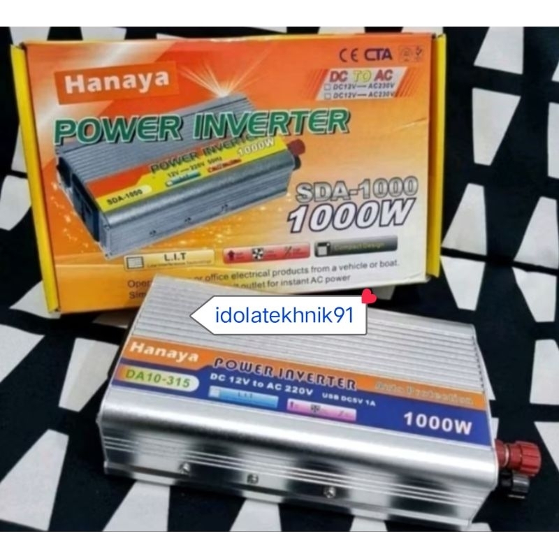 DC to AC Power Inverter HANAYA 1000 watt Inverter 1000W
