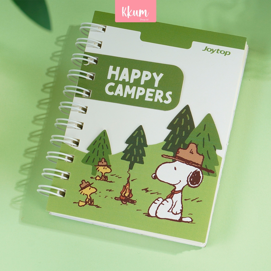 

Buku Mini Ring Cute/ Mini Notebook Jurnal A7 Snoopy