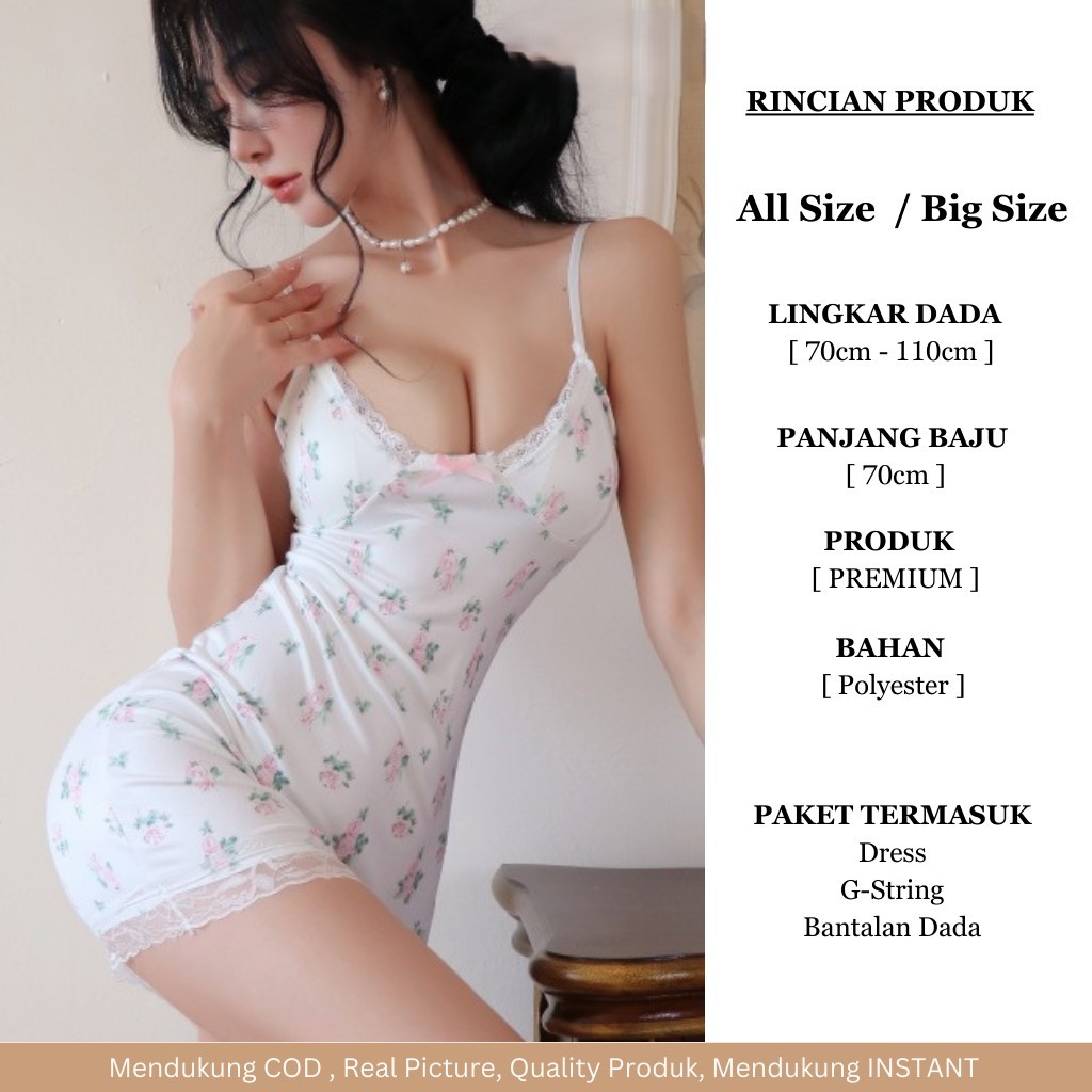 [oddsolshop] pekanbaru/Lingerie Set (Dress, CD, Bantalan Dada) Model Baju Dinas Malam Wanita 551