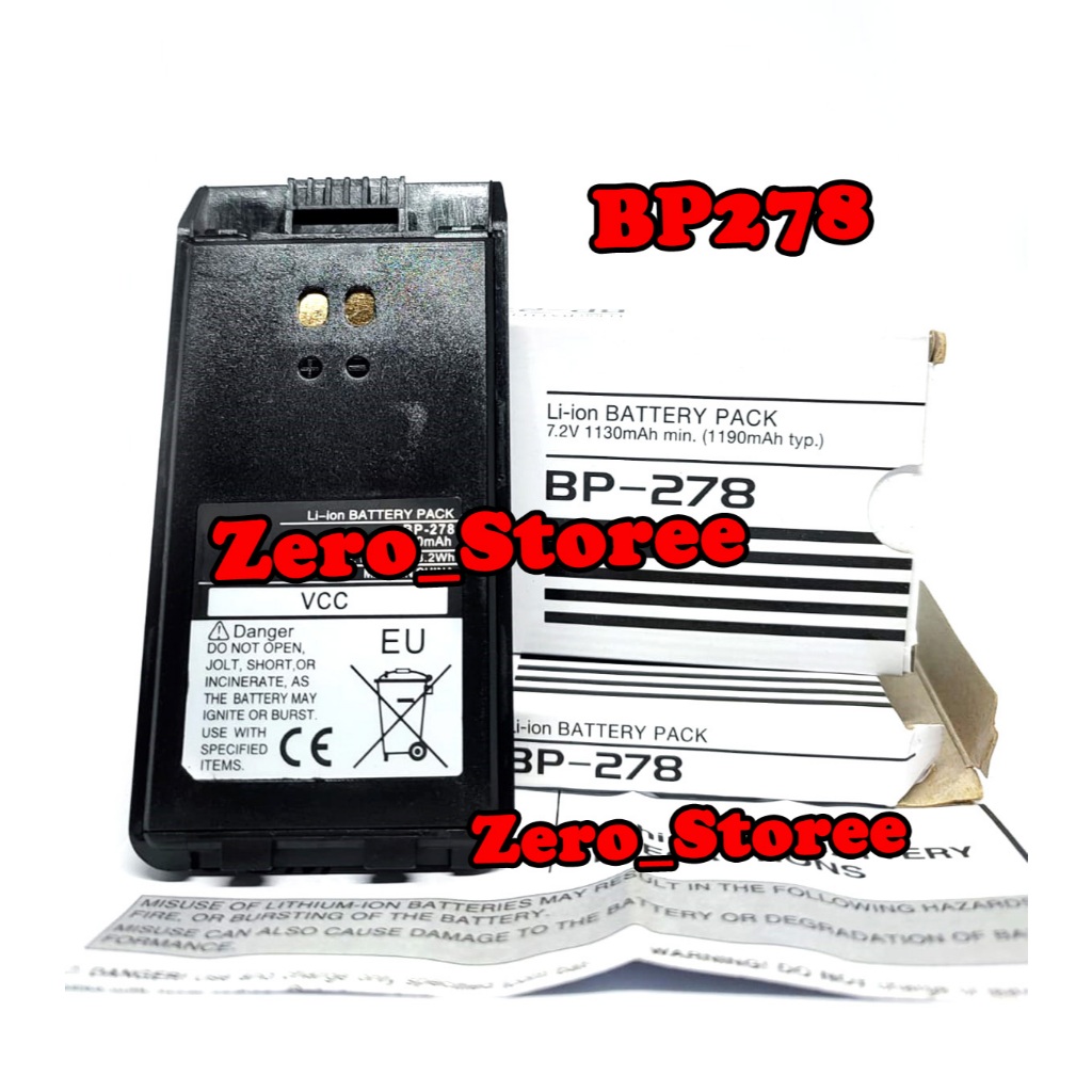 BATERAI BP278 V88 HT Batre HT BP-278 IC-V88 Battery HT BP 278 IC V88 U88 F1000 F2000 A16 G88 Bateray