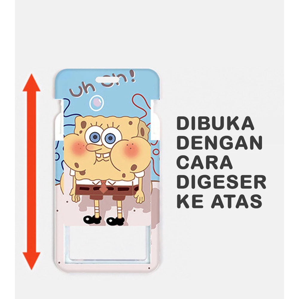 

ID CARD HOLDER MOTIF SPONS BOB TEMPAT KARTU PHOTO CARD