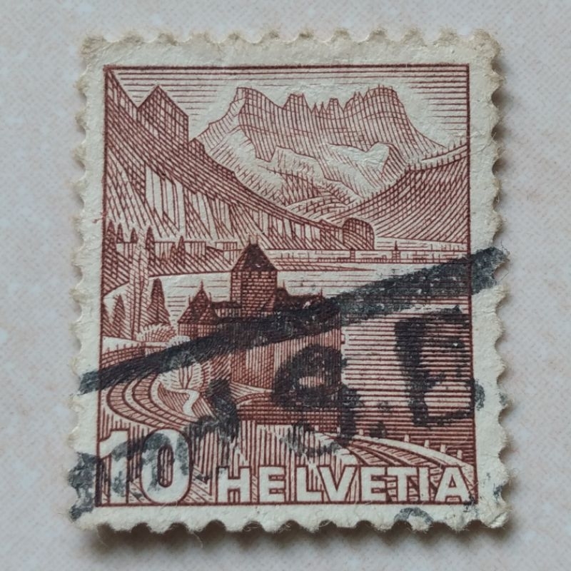 

Prangko Perangko Kuno Tua Swiss Helvetia 1942 - YN1874