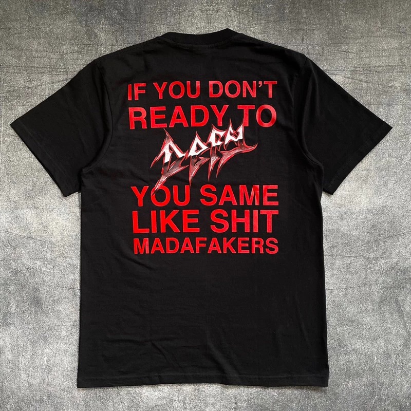 Tshirt Band DEFY HC - CONQUER THE WORLD kaos Moshfit Kaos Band defy hc Beatdown Black