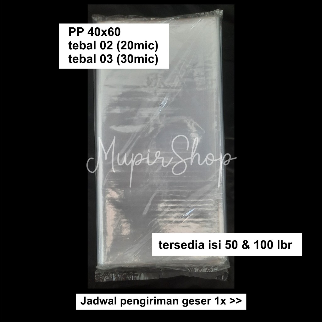 Plastik PP 40x60 / Plastik Laundry 40x60 / Plastik Londry / Plastik Packing