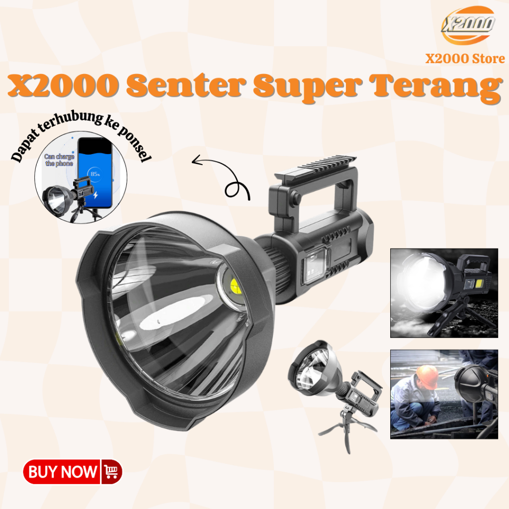 Senter LED W591 Lampu Led Selam Diving Gunung genggam anti air Super Terang X2000 teknologi jerman j