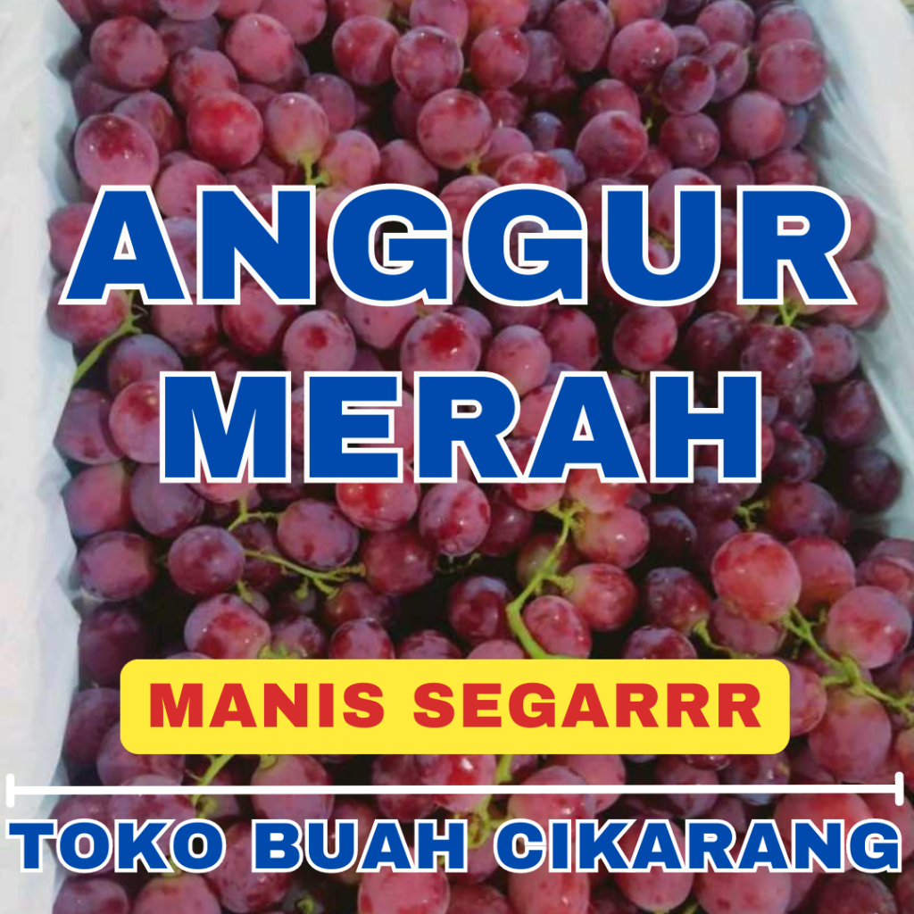 

(BISA COD) PROMOO BUAH ANGGUR MERAH 1 KG KILO TOKO BUAH CIKARANG
