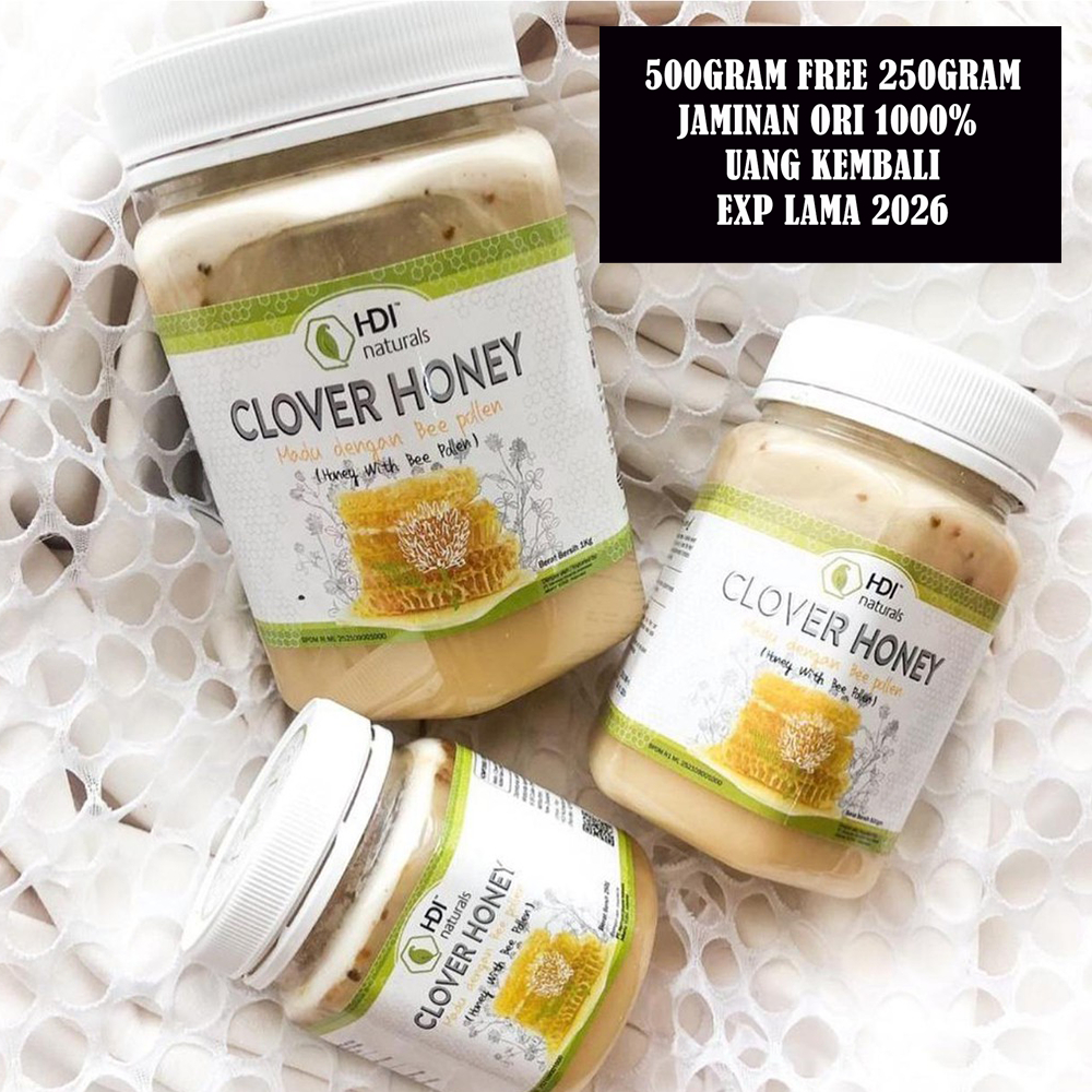 

MADU H0ney cl0ver 1 kilo 500g 250gram Original Segel Free Sendok Kayu EXP Lama 2026