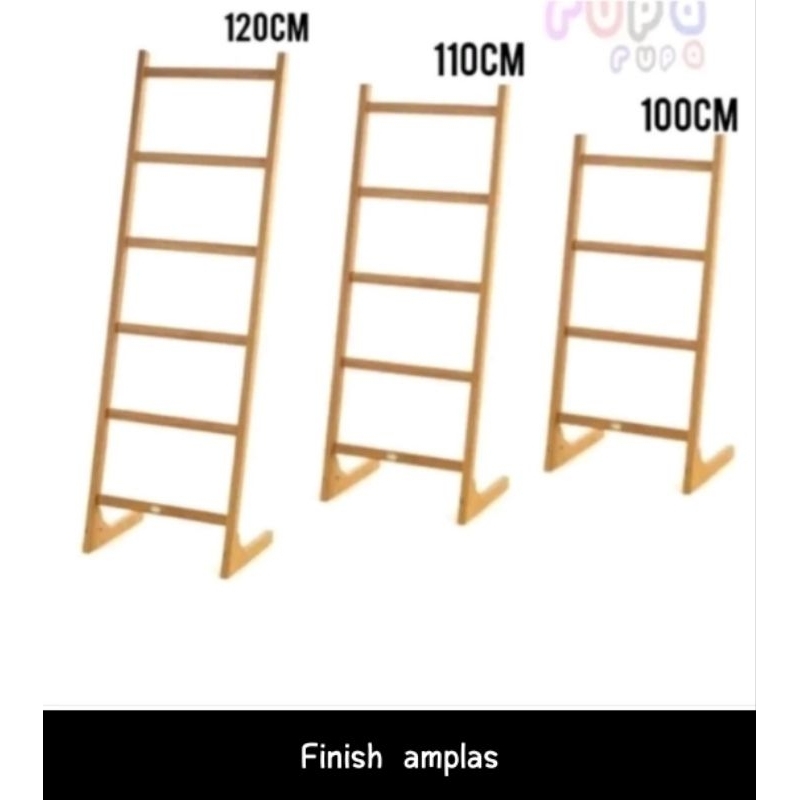 Rak Hijab / Rak sajadah / lader hanger kayu serbaguna