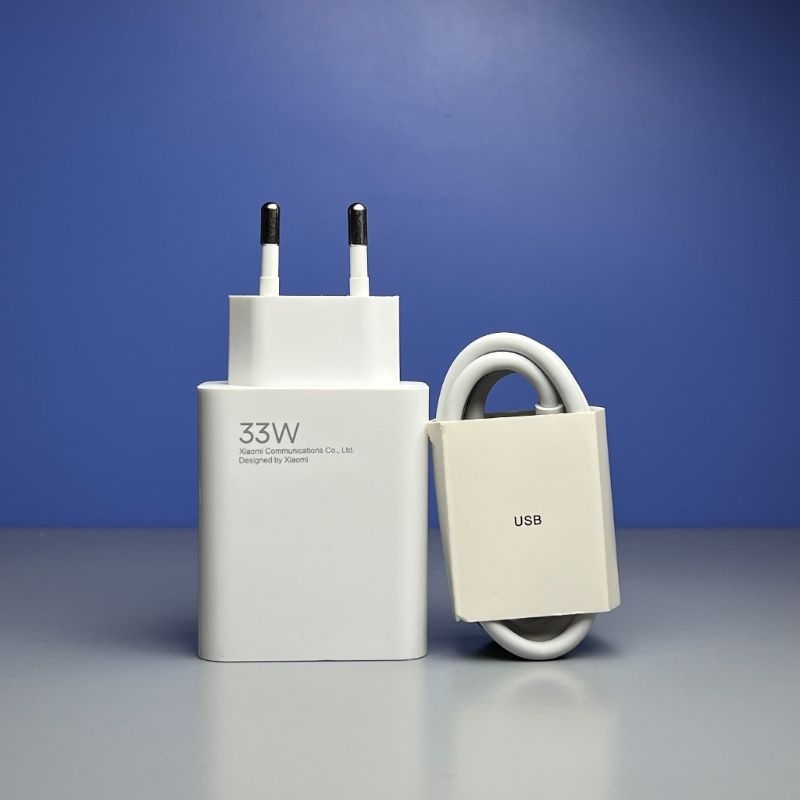 Charger Xiaomi 33 Watt Original 100% Turbo Charge, Hp Redmi Note 9 Pro, Note 10 Pro, Note 11, Poco M