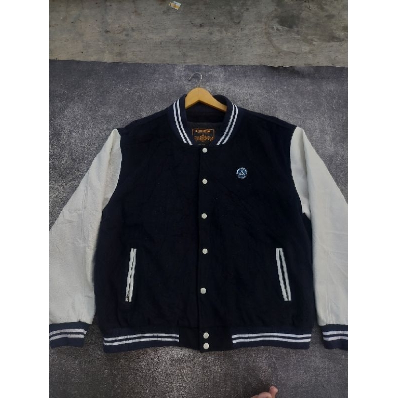 jacket varsity leather second brand Bahan tebal size XL