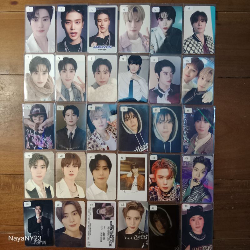 Photocard JAEHYUN NCT 127 Official (box perfume kihno sticker poetic ar faster 2baddies ay-yo Smini 