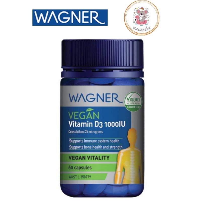 Wagner Vegan Vitamin D3 1000IU 60 Capsules