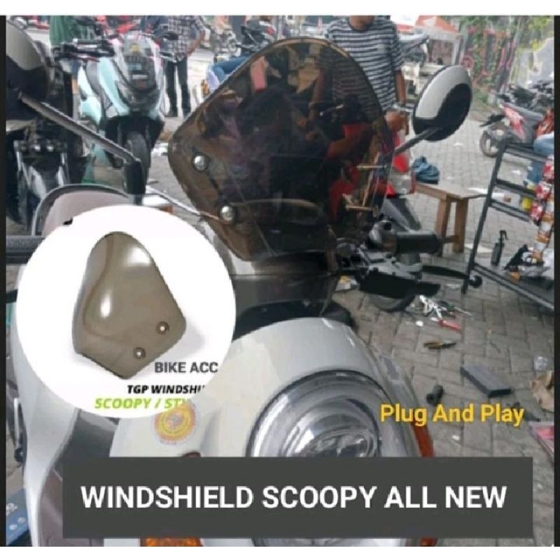 Visor windshield TGP Scoopy/ GenioAll new 2016-2024
