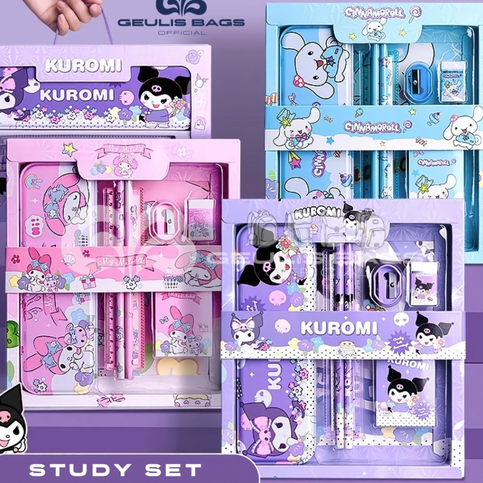 

Gratis Garansi GEULIS BAGS Studen Set Alat Tulis Sekolah Karakter Kuromi Cinamonrol My Melody 7 In 1