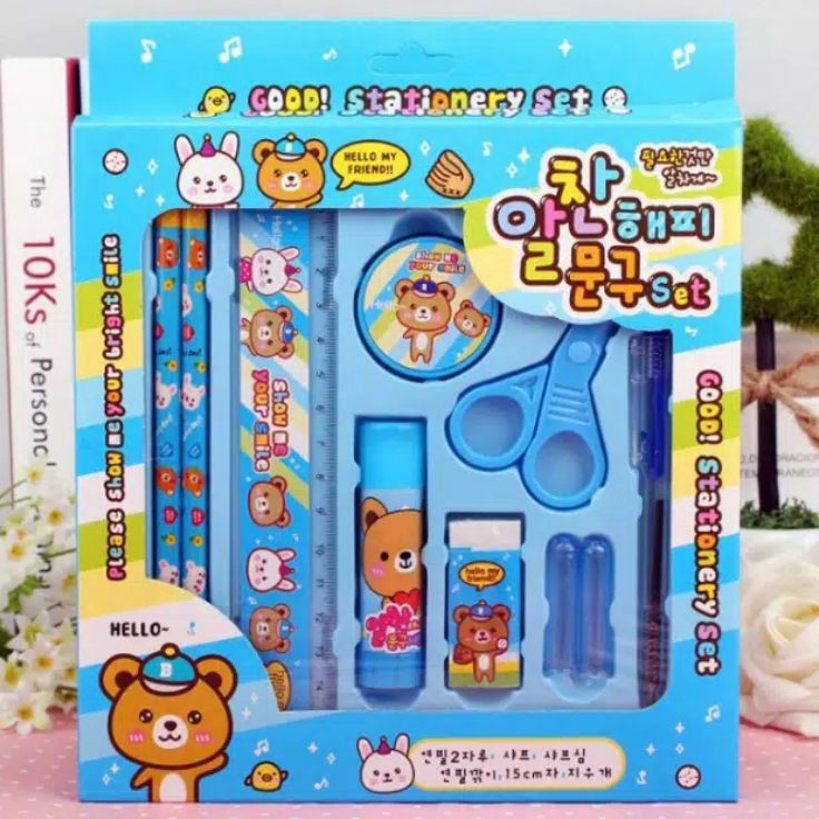 

Super Ekonomis Paket Alat Tulis set 8in1 Stationery Set Study Set Anak Karakter Set Alat Tulis Anak TK