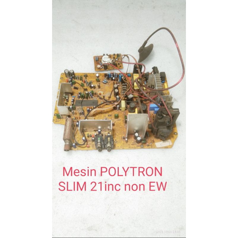 MESIN TV POLYTRON SLIM 21 INCH NON EW SUB WOOFER