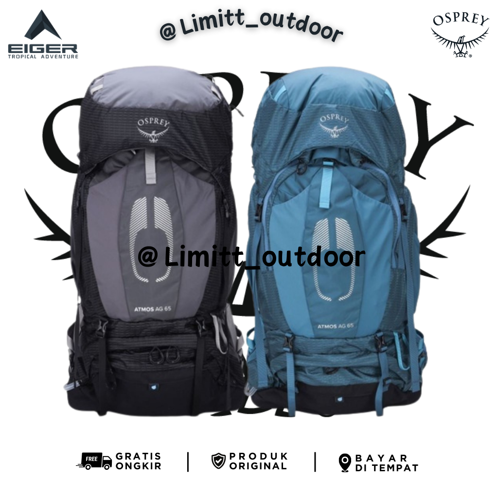 CARRIER OSPREY ATMOS AG 65L GARANSI RESMI