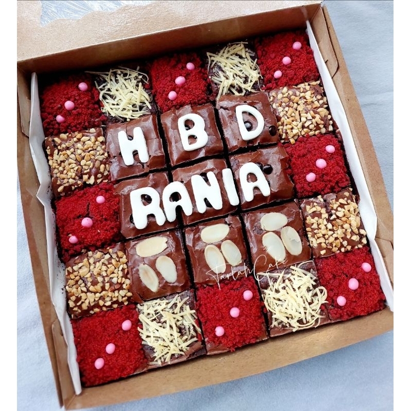 

Brownies Custom tulisan FREE LILIN
