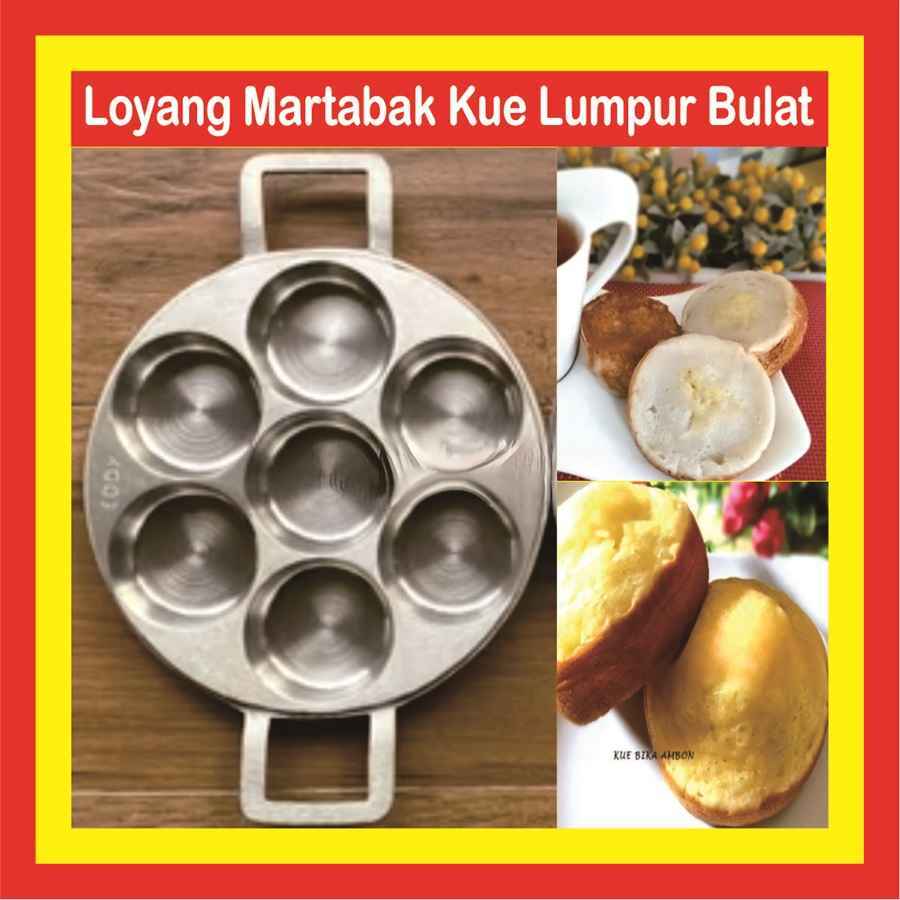 Cetakan Loyang Martabak Telor Mini Manis 7 Lubang Kue Lumpur Kue Apem Mangkok Panggang Anti Lengket