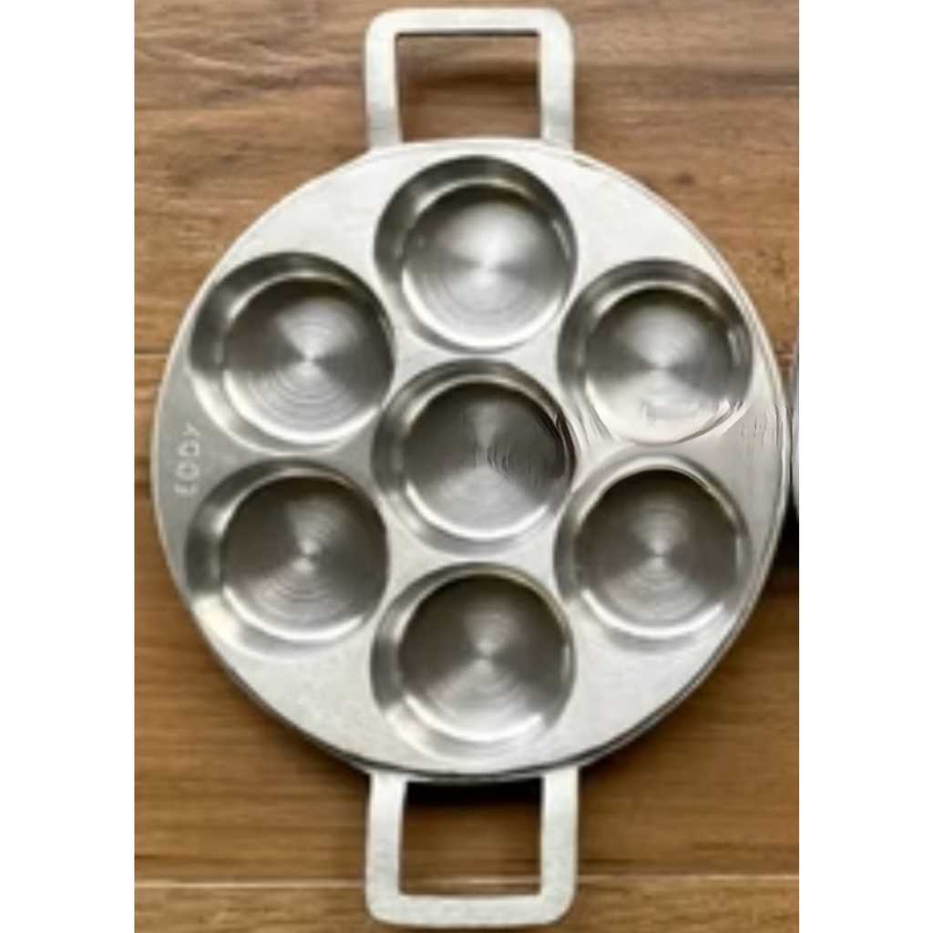Loyang Martabak Telor Mini Manis 7 Lubang Cetakan Kue Lumpur Kue Apem Mangkok Panggang Anti Lengket 