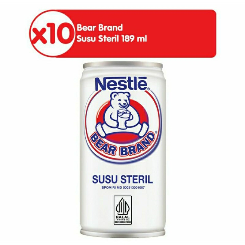 

NESTLE SUSU BEAR BRAND SUSU SETERIL UHT 189 ML - 10 PCS