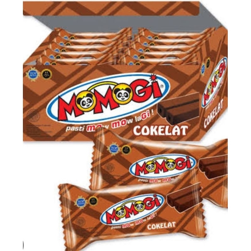 

Momogi Rasa Cokelat 1 box isi 20 pc