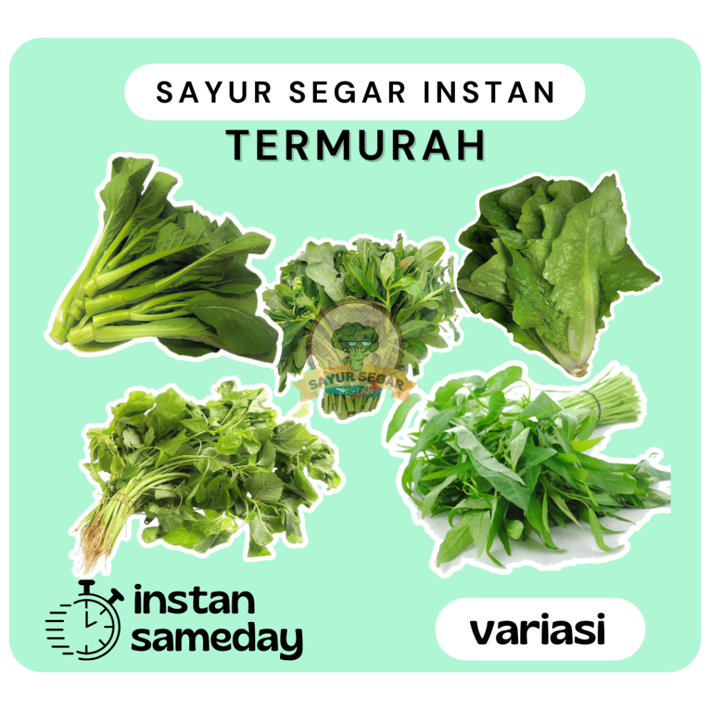 

Sayuran Hijau / Sayur Daun / Bayam Kangkung Kol Genjer Dll