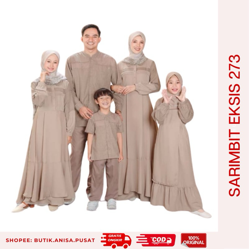 SEPLY SARIMBIT EKSIS 273 WILLOW BROWN Sarimbit Keluarga 2025 Gamis Meyra 369 Koko Kaseo 240 Gamis Se