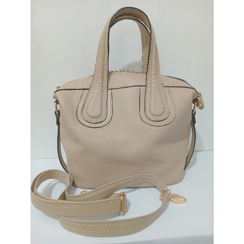 GIVENCI Tas asli kulit garut - Tas selempang wanita tali panjang