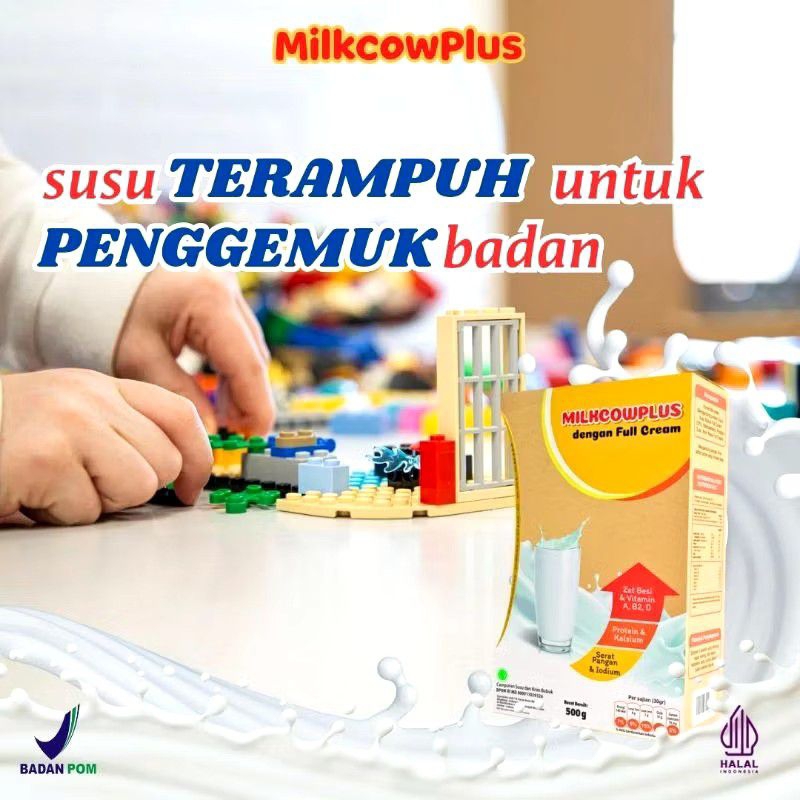 

Susu Tinggi Kalsium & Protein MILKCOW PLUS Vanilla