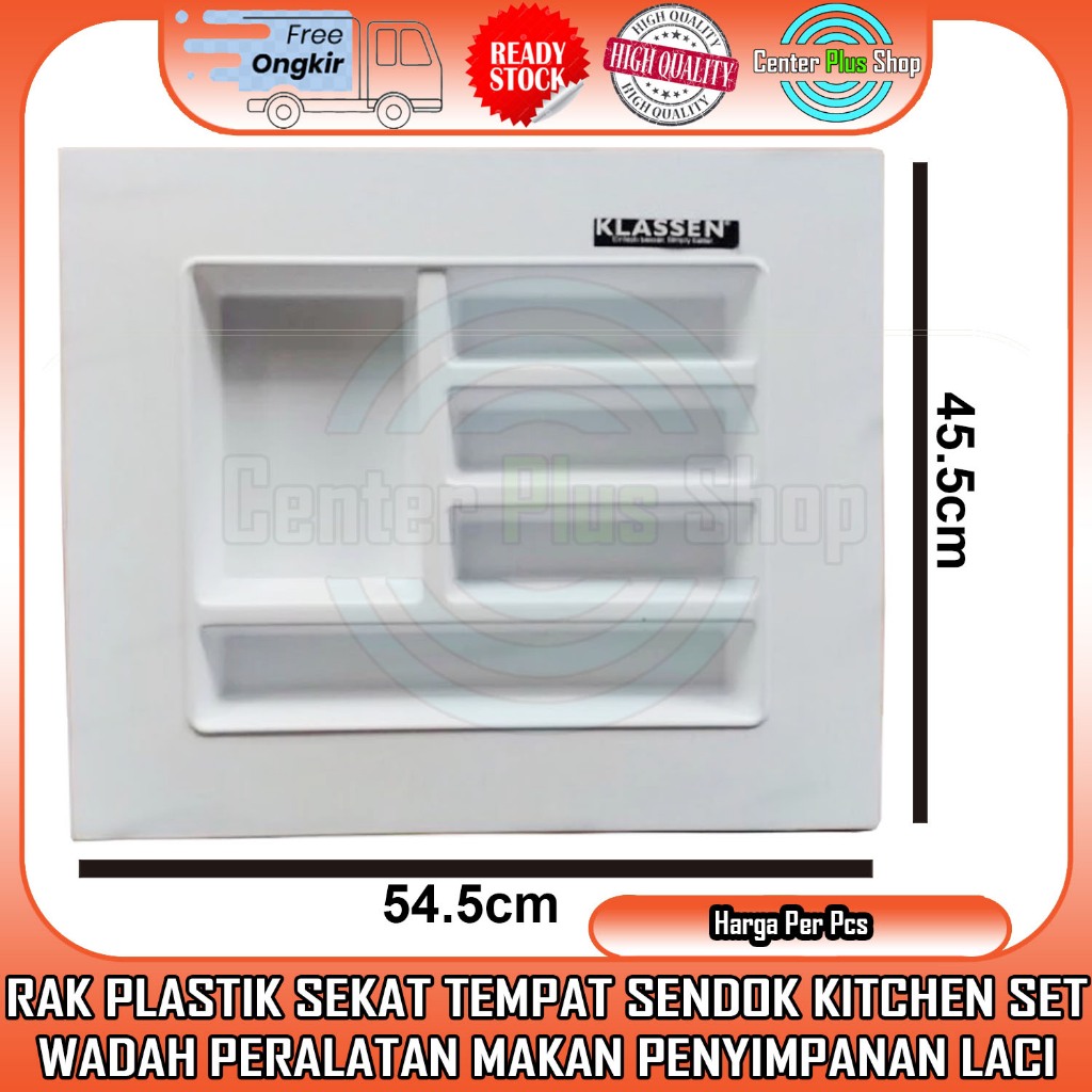 Tempat Sendok Kitchen Set Wadah Sekat Peralatan Alat Makan Drawer Plastik Pelastik Laci Garpu Penyim