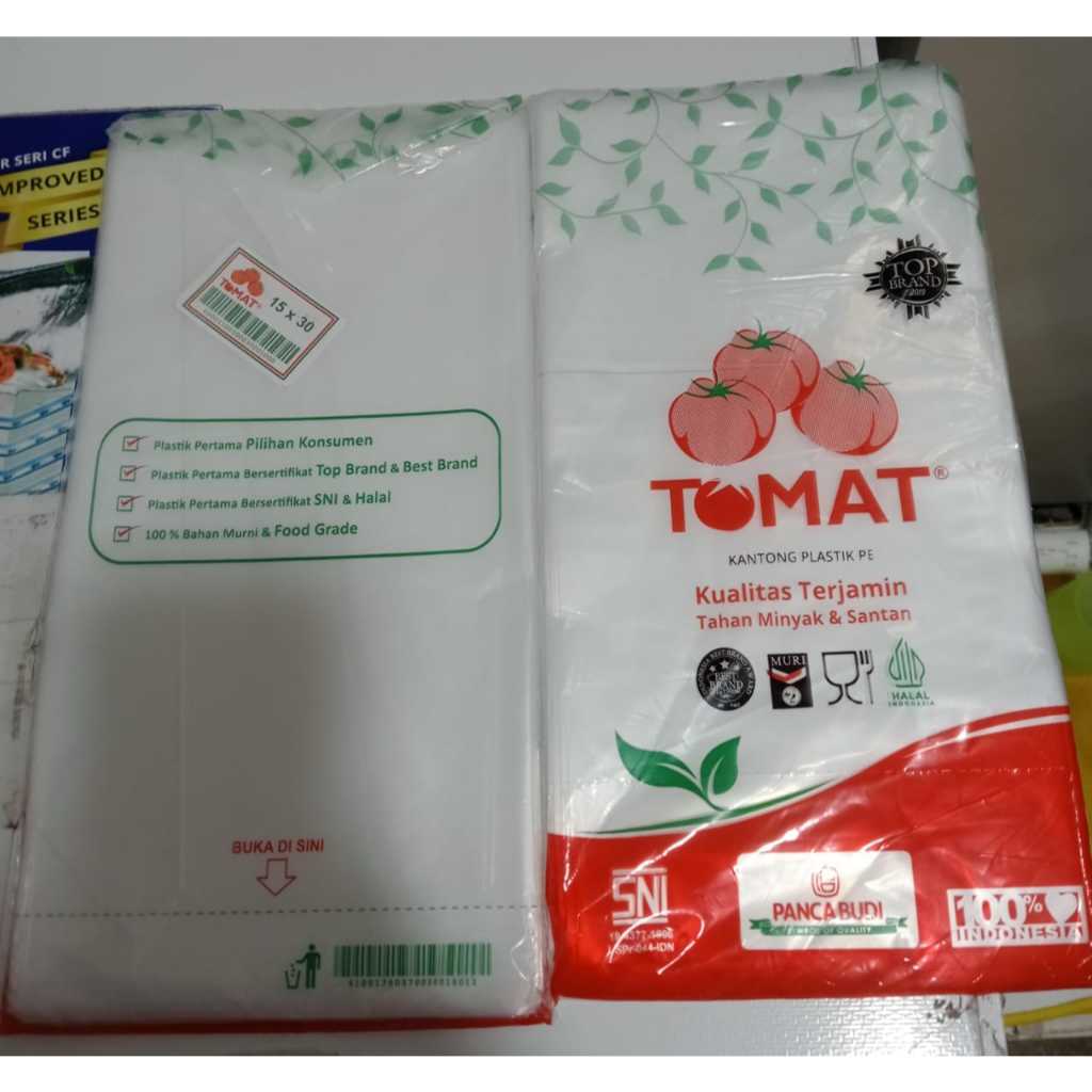 KANTONG PLASTIK PE TOMAT 15 X 30