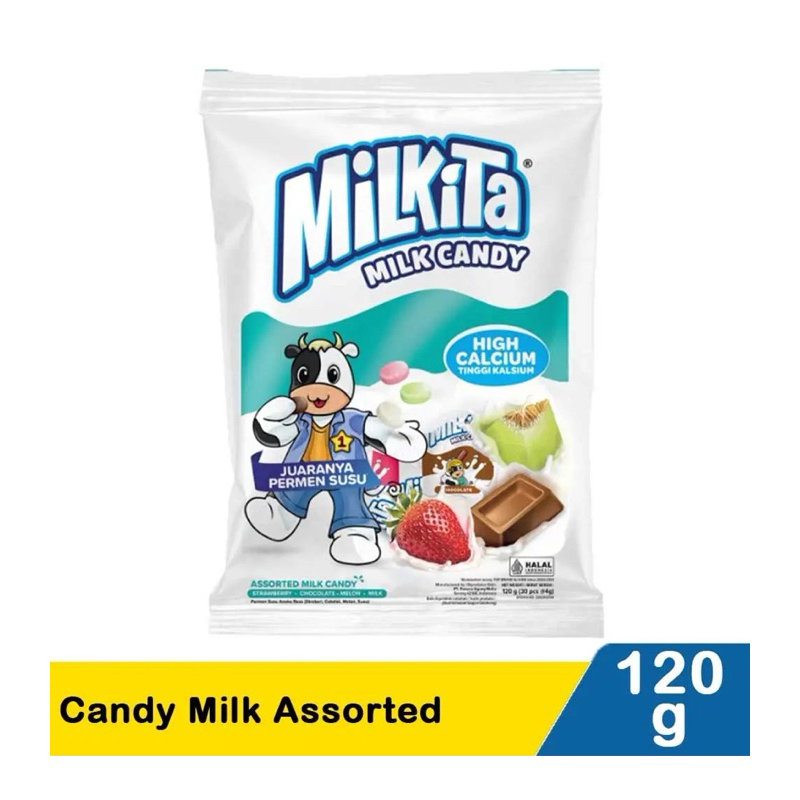 

Milkita Permen Milk Candy Assorted 120 g