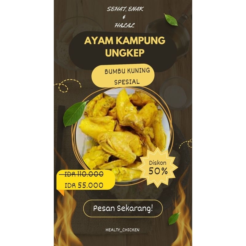 

Ayam frozen - Ayam Kampung Ungkep Bumbu kuning special 500 gr