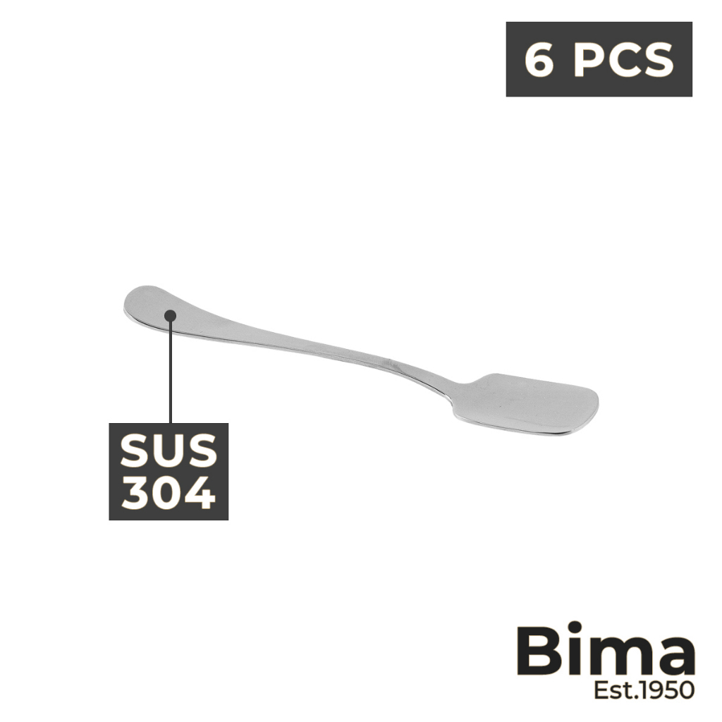 Sendok Es Krim Stainless BIMA Miche Ice Cream Spoon Hampton Series - SET 6 Pcs