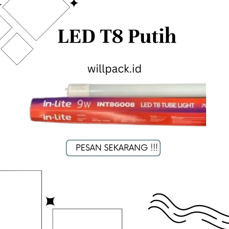 LED T8 Cahaya Putih